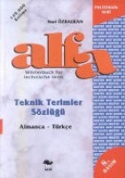 Alfa Teknik Terimler Szlğ; (almanca - Trke)