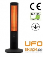 UFO Infrared Isıtıcı Micatronic Tower UFO-T19EN 1,9 KW, Siyah UFO Infrared Isıtıcı Micatronic Tower UFO-T19EN 1,9 KW, Siyah