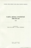Yahya Kemal Enstits Mecmuas III
