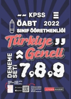 2022 KPSS ABT Sınıf ğretmenliği Trkiye Geneli 7-8-9 (3'l Deneme)