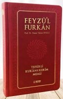 Feyz'l Furkan Tefsirli Kur'an- Kerim Meali (Sempatik Cep Boy - Tefsirli Meal - Ciltli) - Bordo