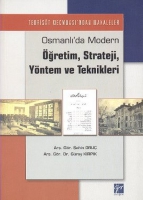 Osmanlı'da Modern ğretim, Strateji, Yntem ve Teknikleri