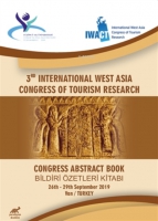 3rd International West Asia Congress Of Tourism Research ;Congress Abstract Book - Bildiri Özetleri Kitabı 26th-29th September 2019 Van/Turkey 3rd International West Asia Congress Of Tourism Research ;Congress Abstract Book - Bildiri Özetleri Kitabı 26th-29th September 2019 Van/Turkey