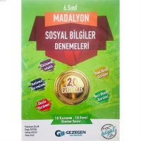 Gezegen Yayınları 6. Sınıf Madalyon Sosyal Bilgiler Denemeleri 20 Deneme Gezegen Yayınları 6. Sınıf Madalyon Sosyal Bilgiler Denemeleri 20 Deneme