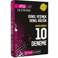 2022 KPSS Lise ve nlisans Adayları İin Tamamı zml 10 Deneme Pegem Yayınları