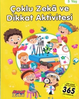 oklu Zeka ve Dikkat Aktivitesi 5 Yaş - Sarı Kitap