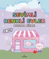 Sevimli Renkli Evler Boyama Kitab