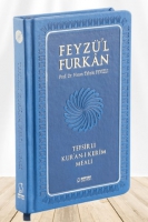 Feyz'l Furkan Tefsirli Kur'an- Kerim Meali (Byk Boy, Tefsirli Meal, Ciltli, Lacivert)