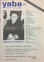 Yaba Edebiyat Dergisi Sayı: 84