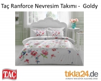 Taç Ranforce Çift Kişilik Nevresim Takımı - Goldy Fusya Taç Ranforce Çift Kişilik Nevresim Takımı - Goldy Fusya