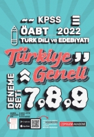 2022 KPSS ABT Trkdili ve Edebiyatı 7-8-9 Trkiye Geneli (3'l Deneme)