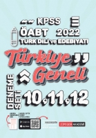 2022 KPSS ABT Trkdili ve Edebiyatı 10-11-12 Trkiye Geneli (3'l Deneme)