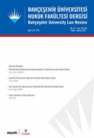 Baheehir niversitesi Hukuk Fakltesi Dergisi Cilt:16 Say:201 - 202 Mays - Haziran 2021