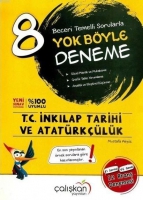 Çalışkan Yayınları 8. Sınıf LGS T.C. İnkılap Tarihi ve Atatürkçülük Yok Böyle Deneme Çalışkan Çalışkan Yayınları 8. Sınıf LGS T.C. İnkılap Tarihi ve Atatürkçülük Yok Böyle Deneme Çalışkan