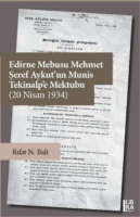 Edirne Mebusu Mehmet Şeref Aykut'un Munis Tekinalp'e Mektubu (20 Nisan 1934)