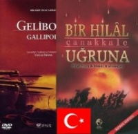 GELIBOLU DVD + Bir Hilal Uruna/anakkale Kitap + Bayrak Hediyeli