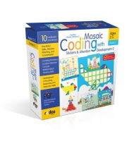 Mosaic Coding with Stickers&Attention Development-2 - Grade-Level 2 - Creative Mosaic Stickers-2 - Ages 2-5