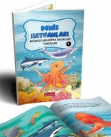Deniz Hayvanları 1-Ahtapotlar-Kpek Balıkları-Yunuslar ;Yeni İlk Okuma Serisi