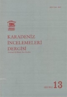 Karadeniz İncelemeleri Dergisi Sayı: 13