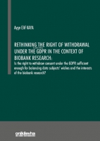 Rethinking the Right of Withdrawal;Under the GDPR in the Context of Biobank Research